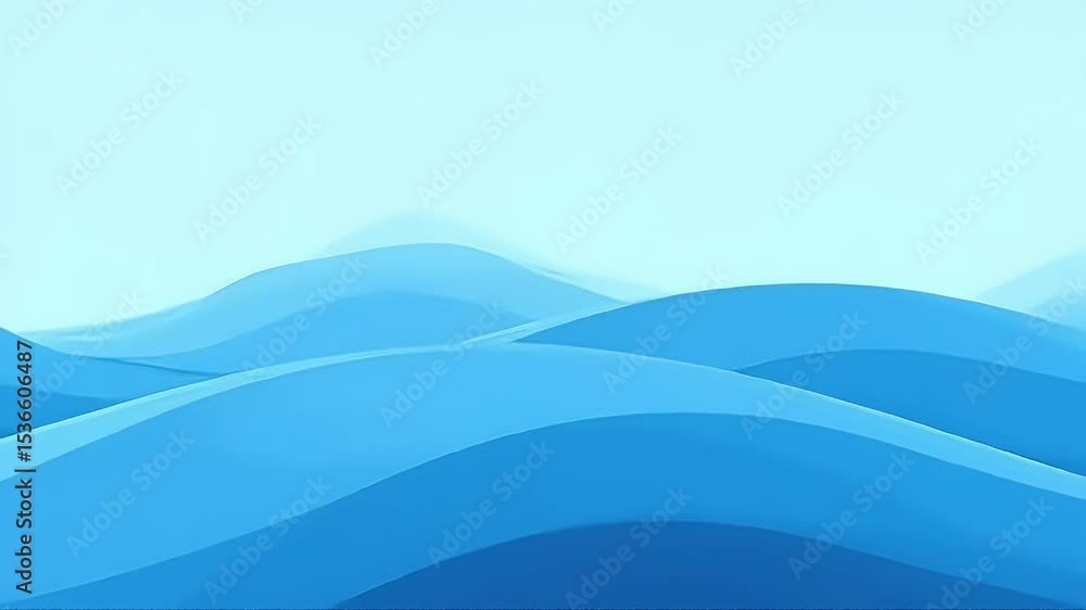 Poster serene blue waves abstract background ideal for presentations websites and design projects