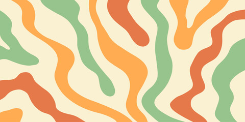 Twisted distorted retro groovy wavy background