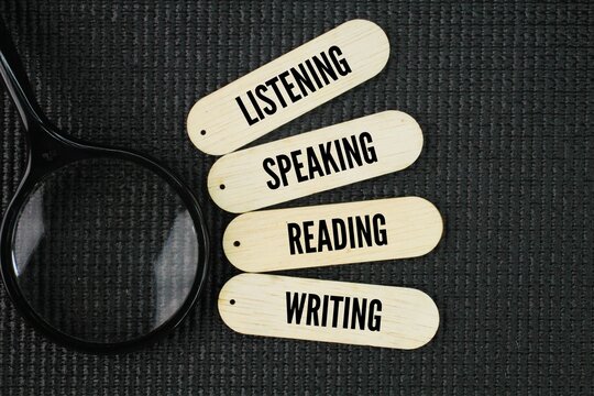 The four macro skills are listening, speaking, reading, and writing. These are fundamental skills used in language acquisition and communication, often referred to as the language skills.