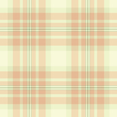 Summertime check background pattern, wear seamless tartan vector. Best textile fabric texture plaid in light and wheat colors.