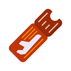 Airplane Ticket Vector Icon