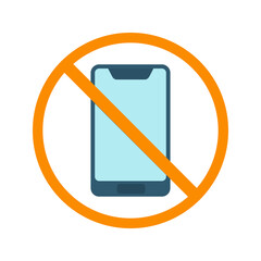 No Cell Phone Vector Icon