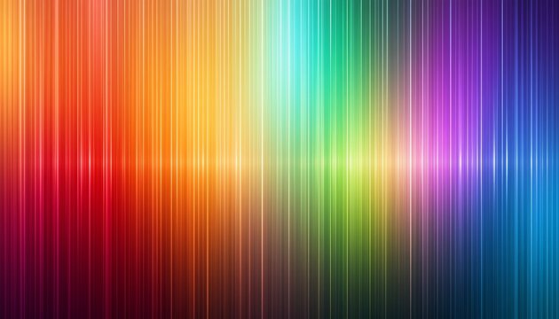 Abstract vibrant vertical rainbow gradient lines background with smooth color transitions