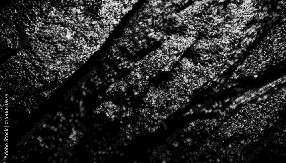 Poster close-up of textured black feathers with shimmering highlights and layered patterns, ideal for dark-