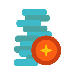 Poker Chips Vector Icon