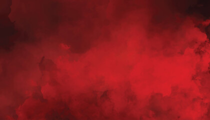 Bright Red Watercolor Background