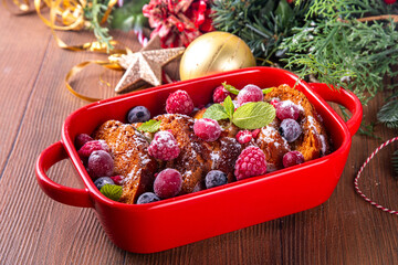 Christmas Morning French Toast Baking