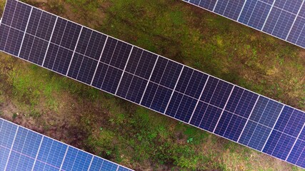 A photo of a large, modern photovoltaic farm.