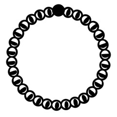 Ethnic Craft Bracelet Icon Vector