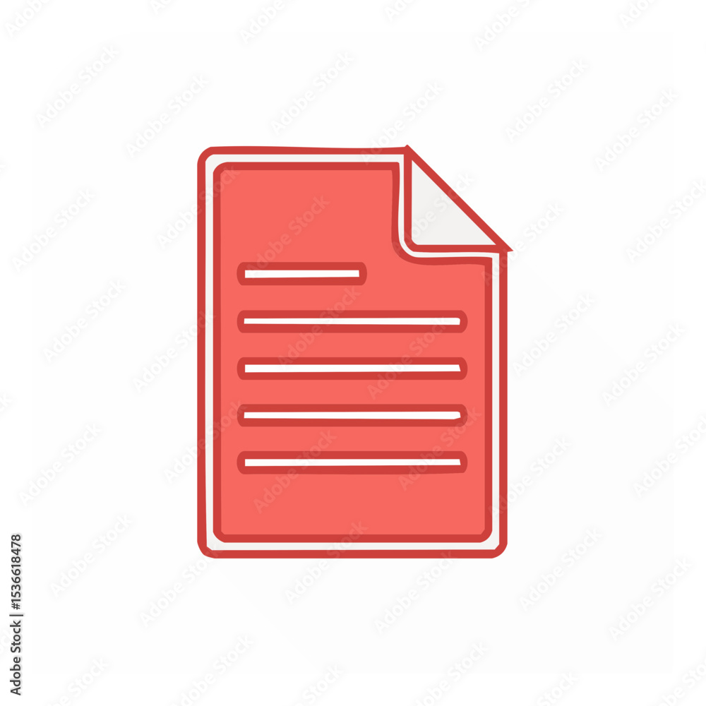 Poster document illustration with lines depicting text in red shades business report minimal design file pa
