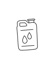 plastic oil bottle,  sunflower oil icon