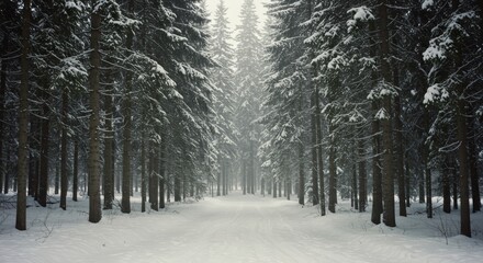snowy forest