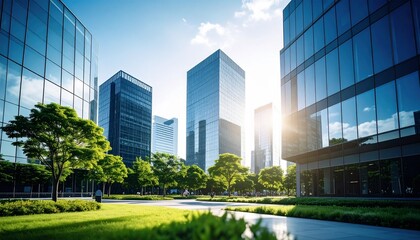 オフィスビルの外観
