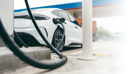 Electric car charging with station, EV fuel advance an modern eco system.