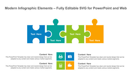 Modern Infographic Elements – Fully Editable SVG for PowerPoint, Web, Illustrator, and most vector-based applications. Ideal for presentations, infographics, and business slide designs.