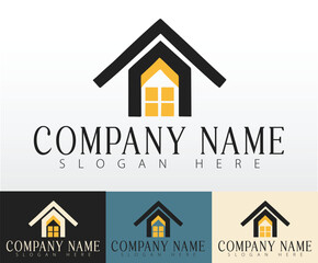 Logo design concept for real estate business
