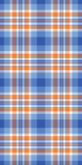 Tie vector check texture, invite seamless pattern background. Uniform plaid fabric textile tartan in blue and sea shell colors.