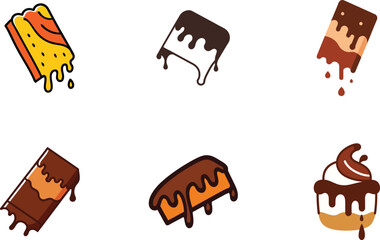 Tasty Chocolate Bar Flat Color Vector Art for Food Design.