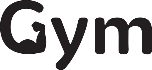 vector illustration of a black font symbol