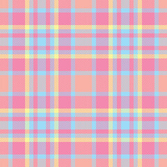 Pastel plaid pattern.  Soft, cheerful design perfect for textiles, websites, or branding.  This seamless texture evokes feelings of spring, joy, and femininity.