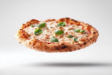 pizza margarita isolated