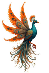 Obraz premium peacock design pattern art