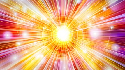 Vibrant Radial Burst Energy Light Abstract Background