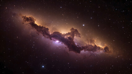 Fototapeta premium Nebula Dreams: A Celestial Landscape