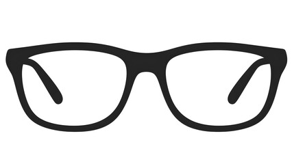 Fototapeta premium Simple Black Eyeglasses Illustration Graphic Design