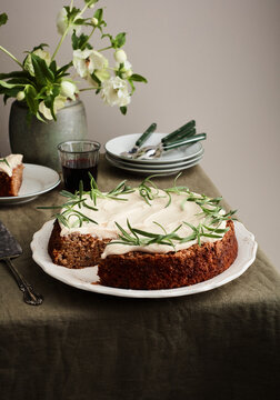 rosemary and carrot cake
