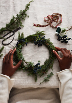 knife, rosemary, herb, fresh, branch