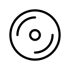 cd burning line icon