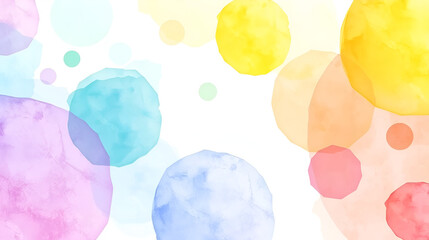 Set of watercolor circles multicolored, Colors watercolor paint stains vector backgrounds.