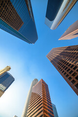 Downtown Los Angeles at sunny day