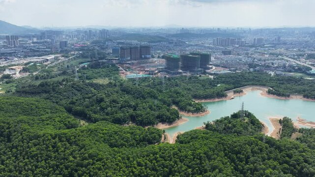 kyview of BYD Global Center in Pingshan, Shenzhen,a research hub with advanced labs, offices, and facilities, driving automotive innovation and new energy vehicle industry development