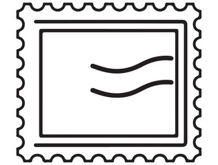 Obraz premium POSTAL STAMP SILHOUETTE