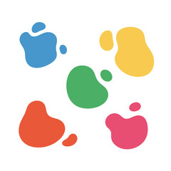 Colorful Abstract Fluid Shapes - Graphic Elements
