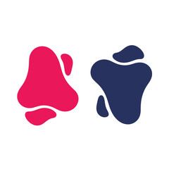 Abstract Shapes - Fluid Design Elements in Pink and Blue