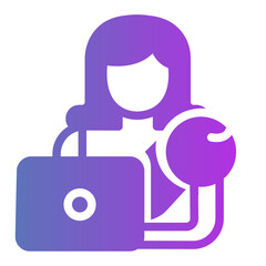 working mother Gradient icon