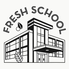 Fresh school modern building eco friendly education design