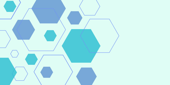 white and blue technology hexagonal abstract background. Abstract blue hexagon or digital technology background. Abstract hexagon background. Futuristic abstract honeycomb mosaic grey technology BG.