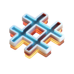 Fototapeta premium 3D Hashtag Symbol Social Media Icon Render