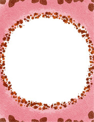 pink brown chocolate lavender colorful abstract illustration, background, wallpaper, card invitation design	