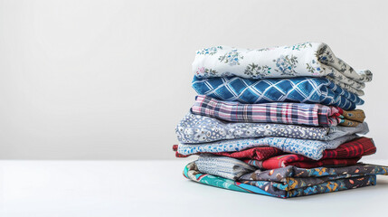 Neatly Arranged Cozy Pajama Shorts on white background.PNG