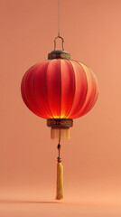 Obraz premium Traditional Chinese red lantern display