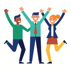 Celebrating Success A Diverse Team Triumphs Together