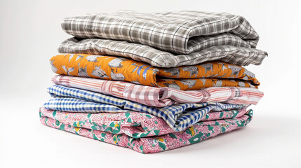 Assorted Patterns of Cozy Pajama Shorts on white background.PNG