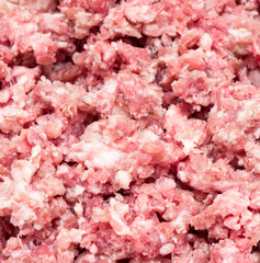 Minced pork and beef.