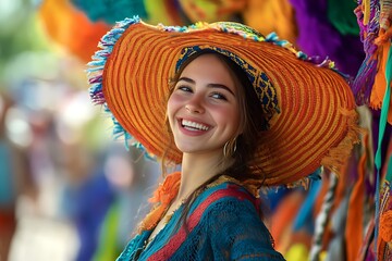  woman in traditional  costume