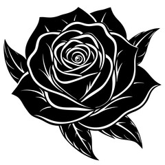 rose tattoo vector